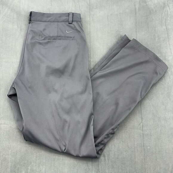 Nike Golf Pants Mens 34x32 Gray Tour Performance Dri-Fit Straight 639779 STAINS - Picture 1 of 16